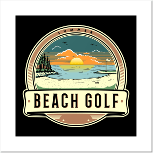 Beach Golf Posters and Art